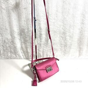 Prada pink satin handbag shoulder bag